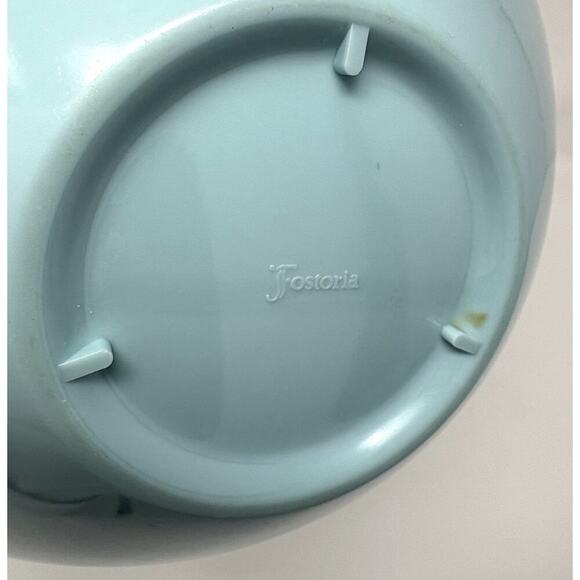 Fostoria Melamine Oval Divided 10" Dish Bowl Baby Blue MCM Vtg Granny Core Retro - Picture 5 of 5